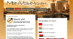 Desktop Screenshot of mein-visum.de