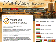 Tablet Screenshot of mein-visum.de